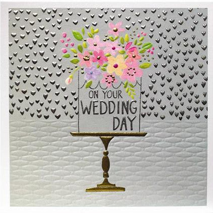 Paper Salad Publishing On Your Wedding Day Card JJ1801 front