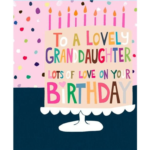 Paper Salad To A Lovely Granddaughter Birthday HD2053 front