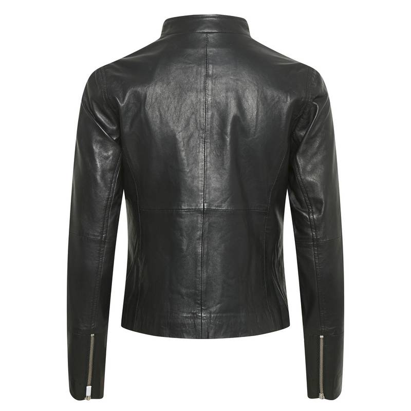 Part Two Clothing Frances Black Leather Jacket back