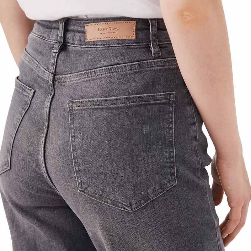 Part Two Clothing Hela Jeans Grey Vintage Denim 30305887-300152 on model back detail