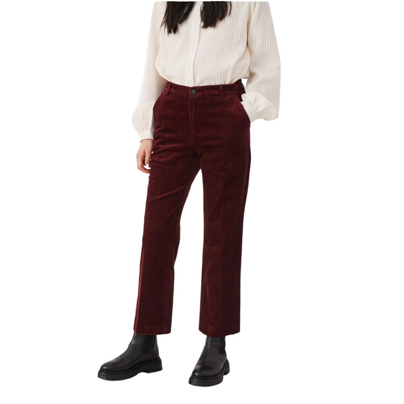 Part Two Clothing Misha Cord Trousers Tawny Port 30305538-191725 on model front close-up