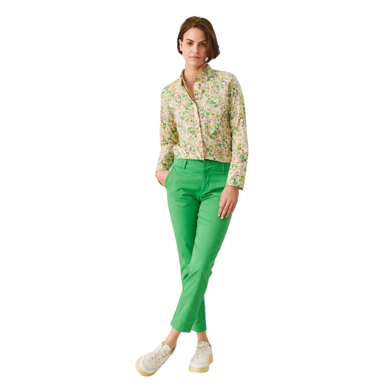 Part Two Clothing Soffys Trousers Green Briar 30305570-166127 on model main