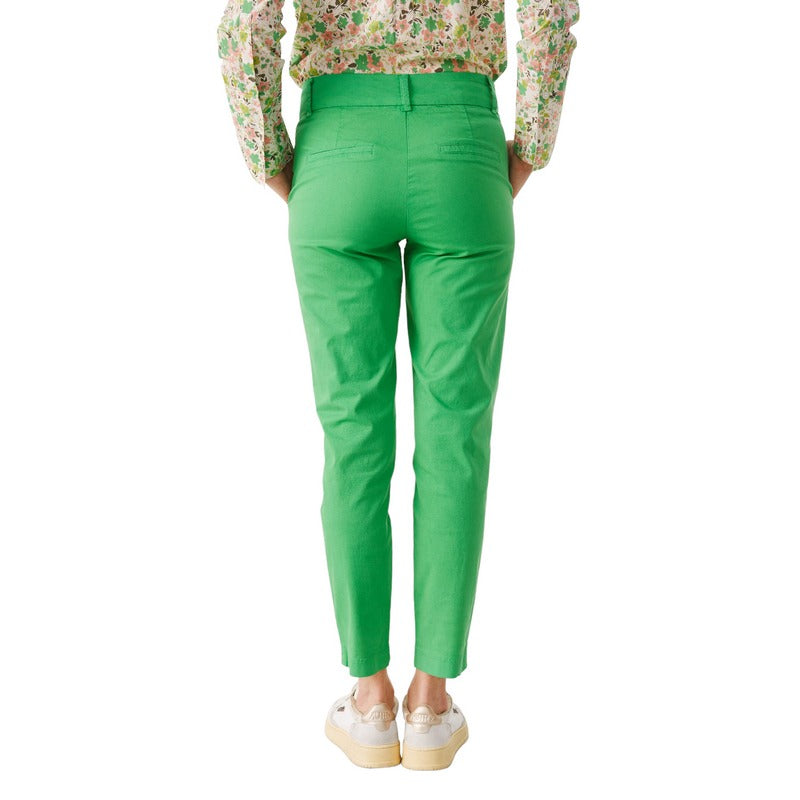 Part Two Clothing Soffys Trousers Green Briar 30305570-166127 on model back