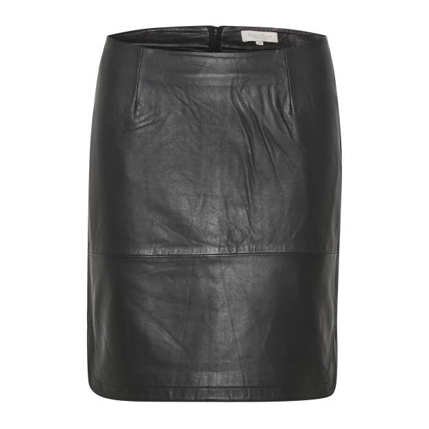 Part Two Clothing Ursanas Leather Skirt Black 30305542-194008 front