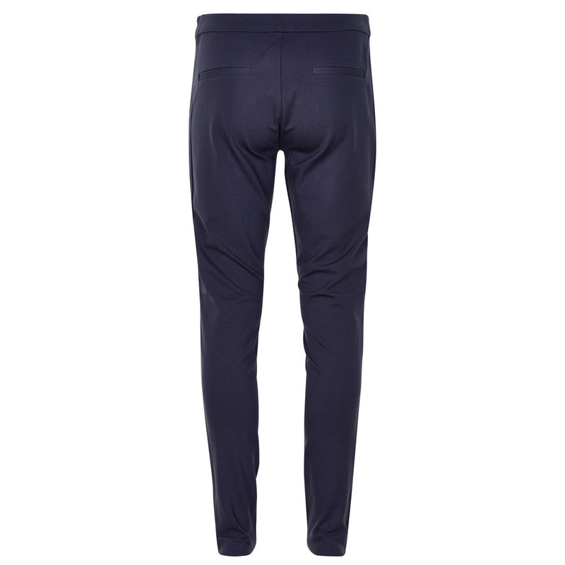 Ananna Faux Leather Trouser Blue Graphite back