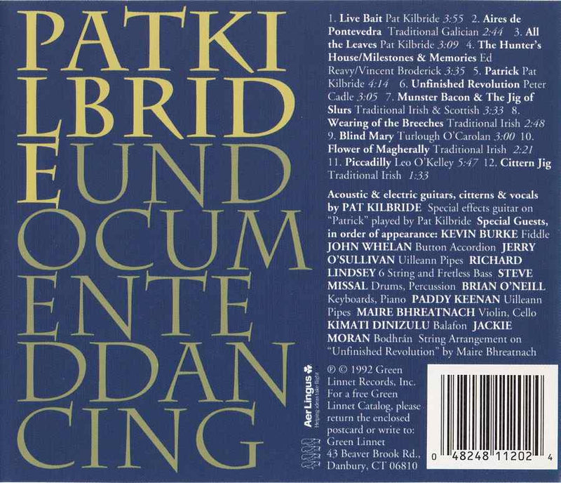 Pat Kilbride - Undocumented Dancing GLCD1120 track list