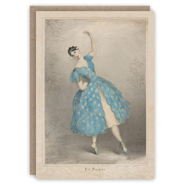 Pattern Book Dance Greetings Card En Pointe PB952 front