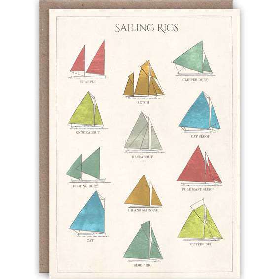 Pattern Book Greetings Cards Sailing Rigs PB808 front