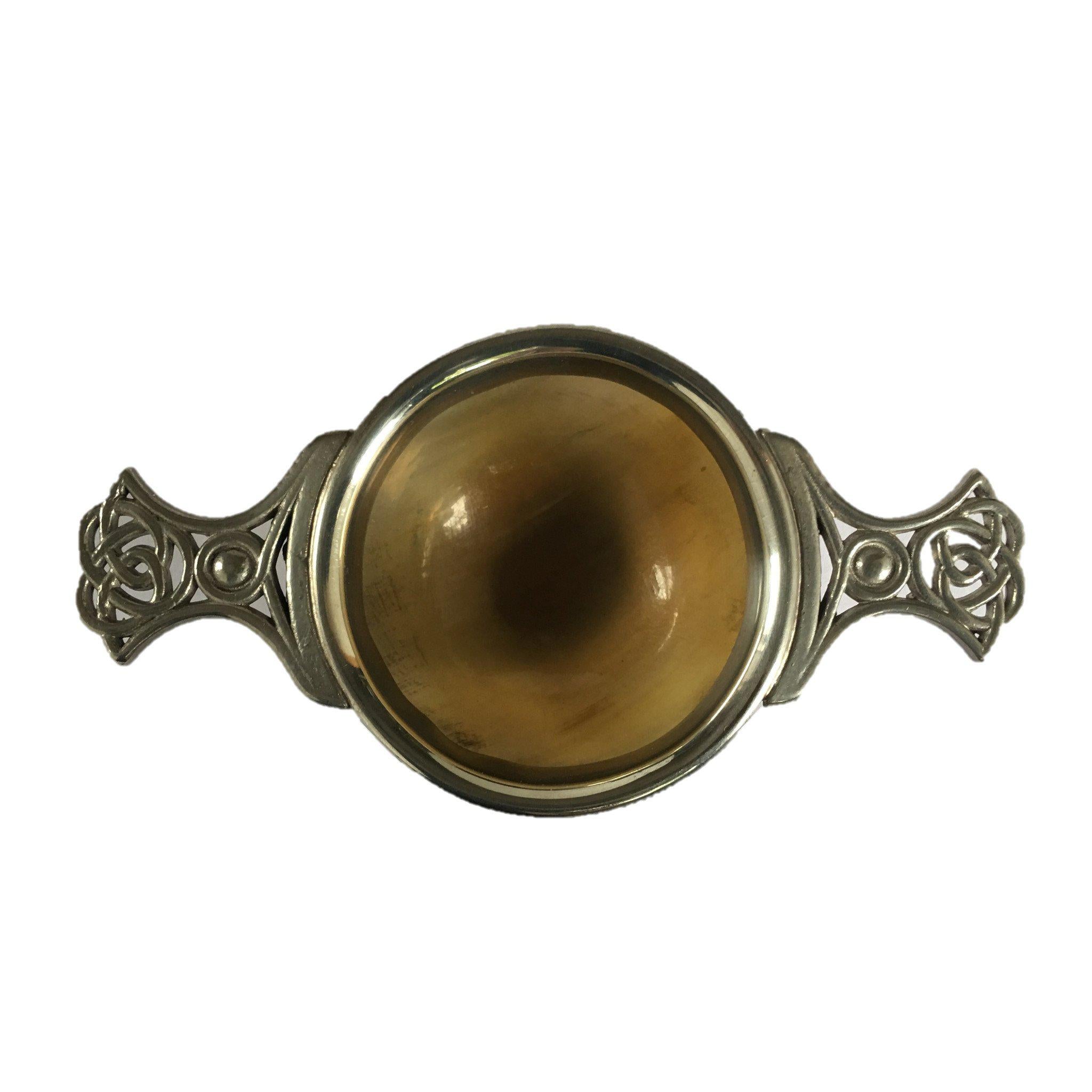 Abbeyhorn Pewter & Horn Quaich