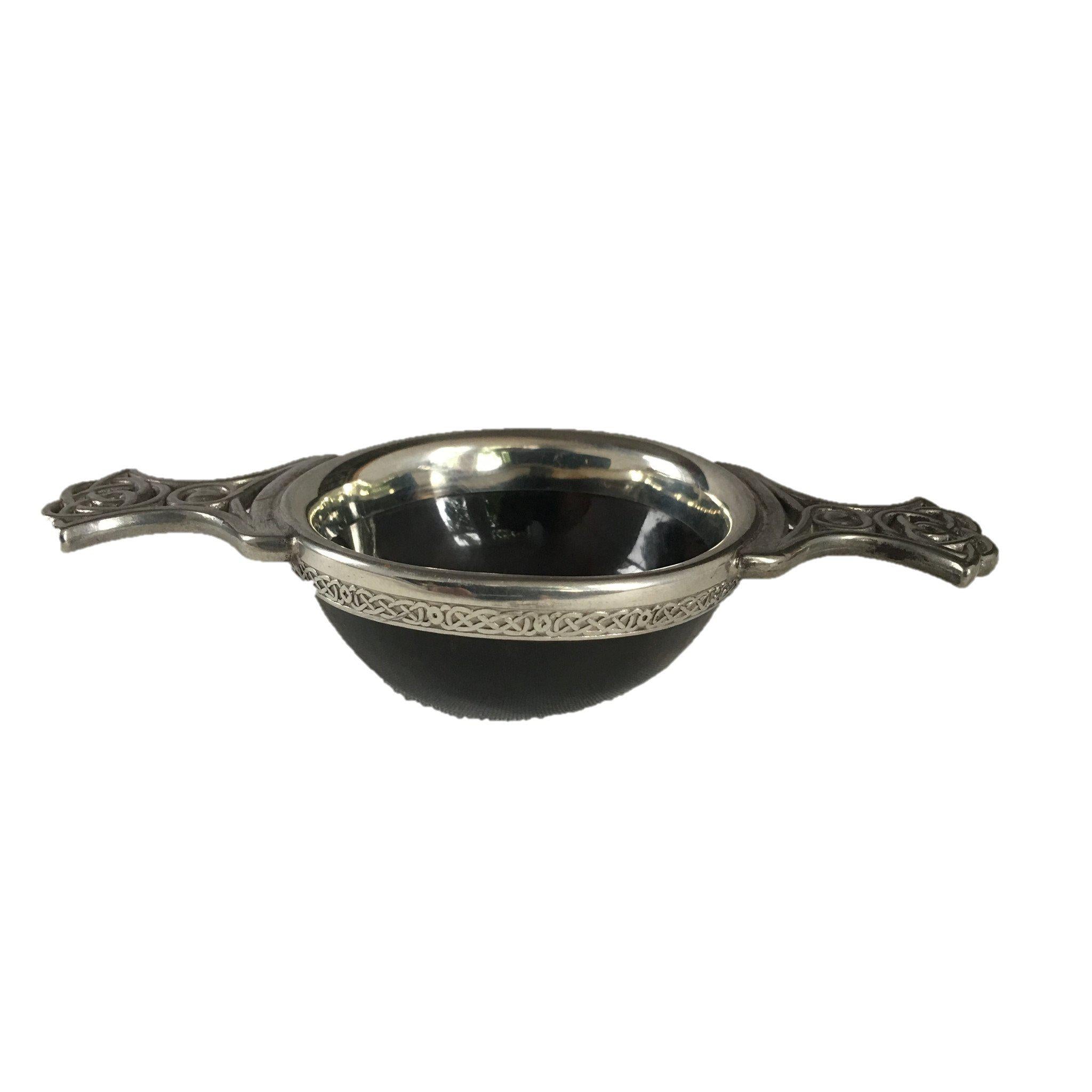 Pewter & Horn Quaich small