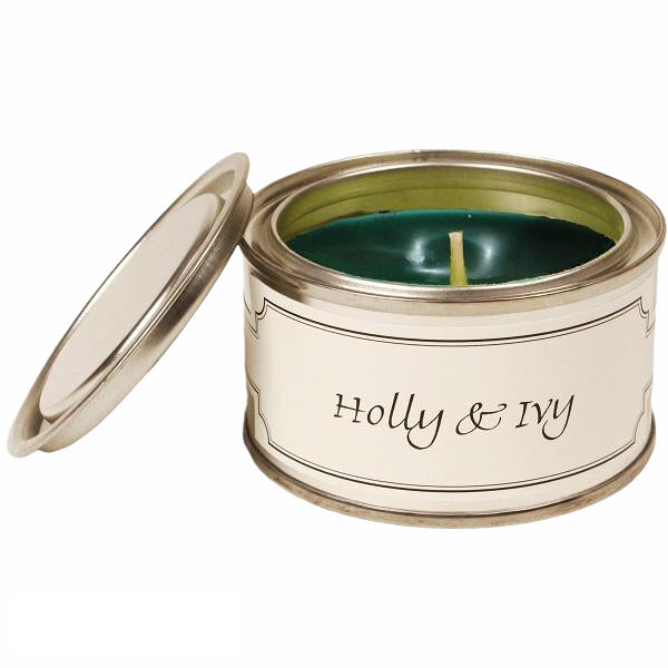 Pintail Candles Paint Pot Holly & Ivy Scented Candle