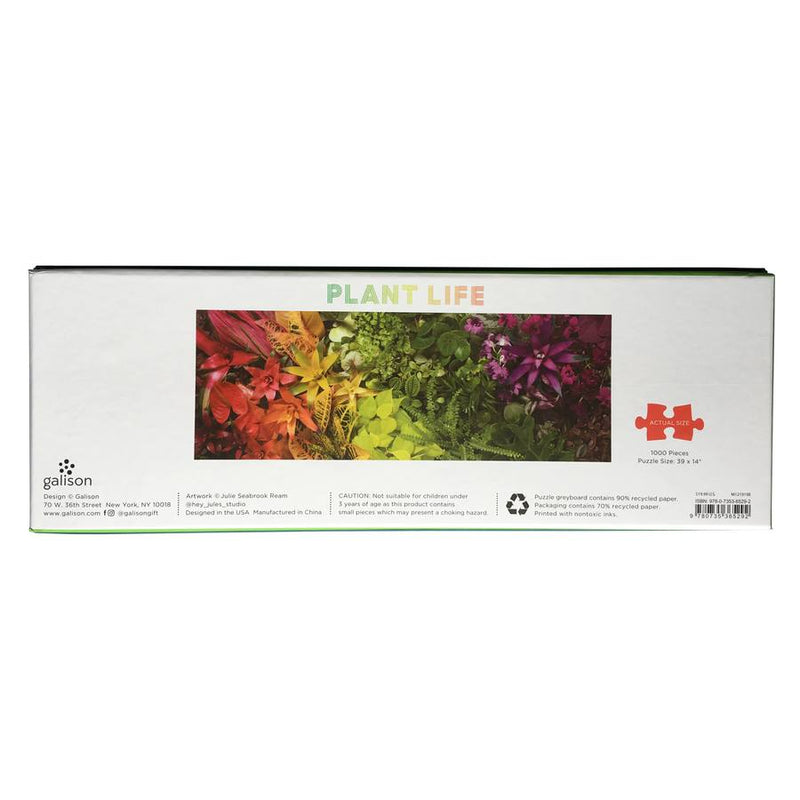 Plant Life Panoramic 1000 Piece Jigsaw Puzzle back