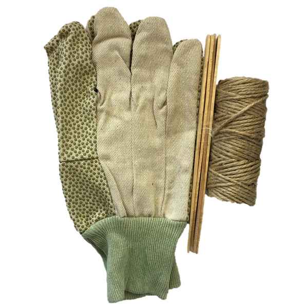 Plantsman's Garden Essentials - gardening gloves & labels & twine