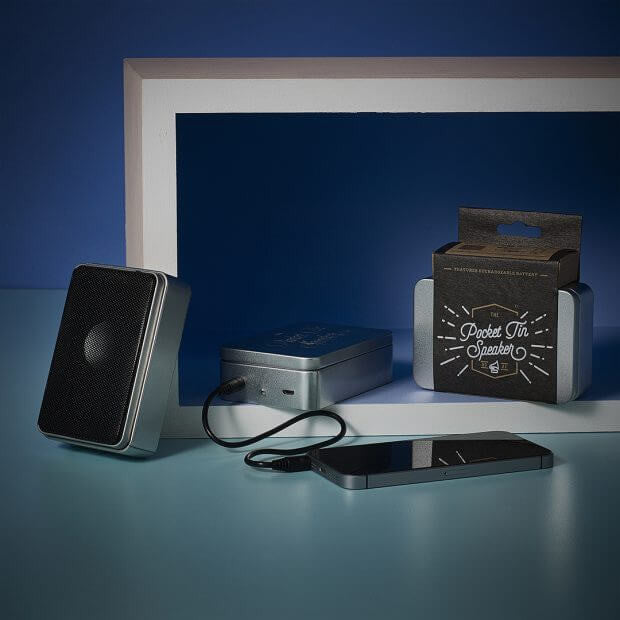 Pocket Tin Speaker colourful layout