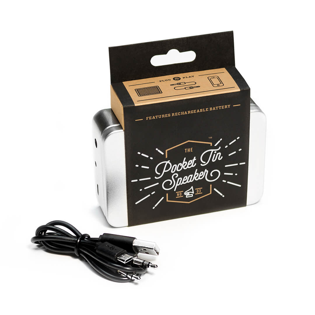 Pocket Tin Speaker boxed