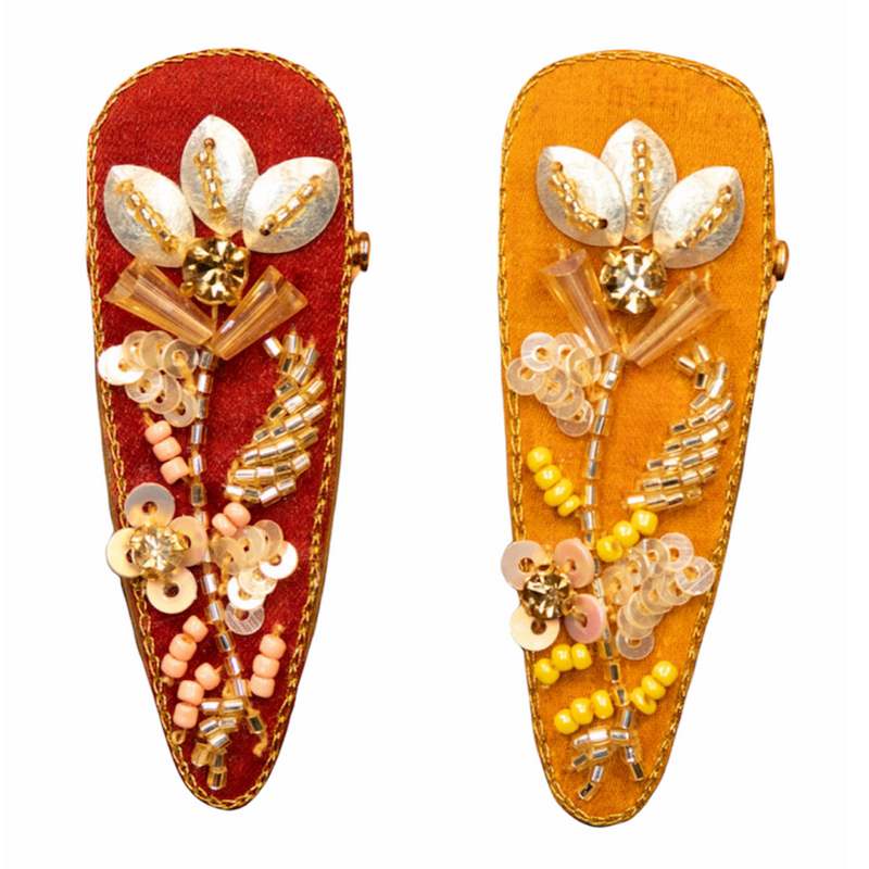 Powder Design Jewelled Hairclips Coral JEW4 main