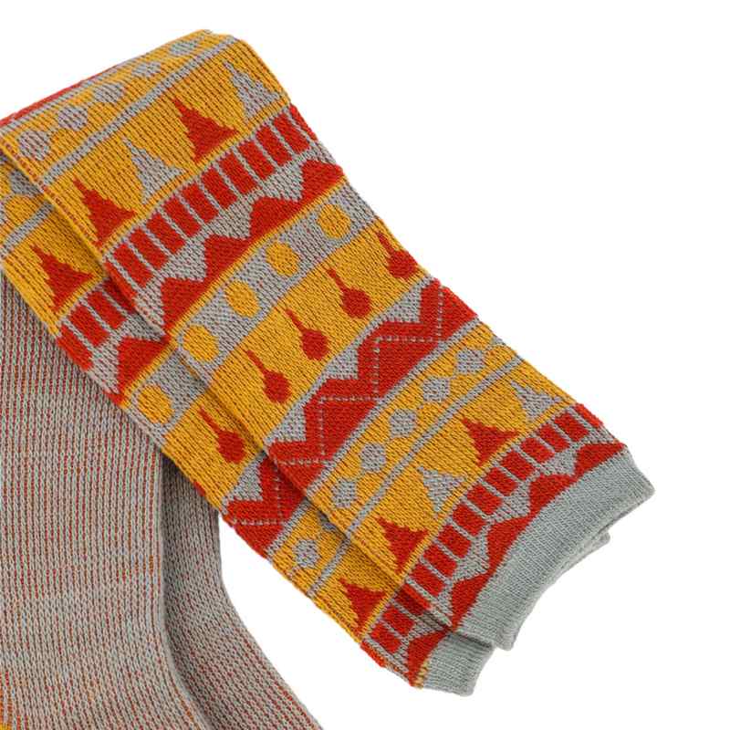 Powder Designs Fair Isle Ladies Boot Socks Triangle Ice SOC564 detail