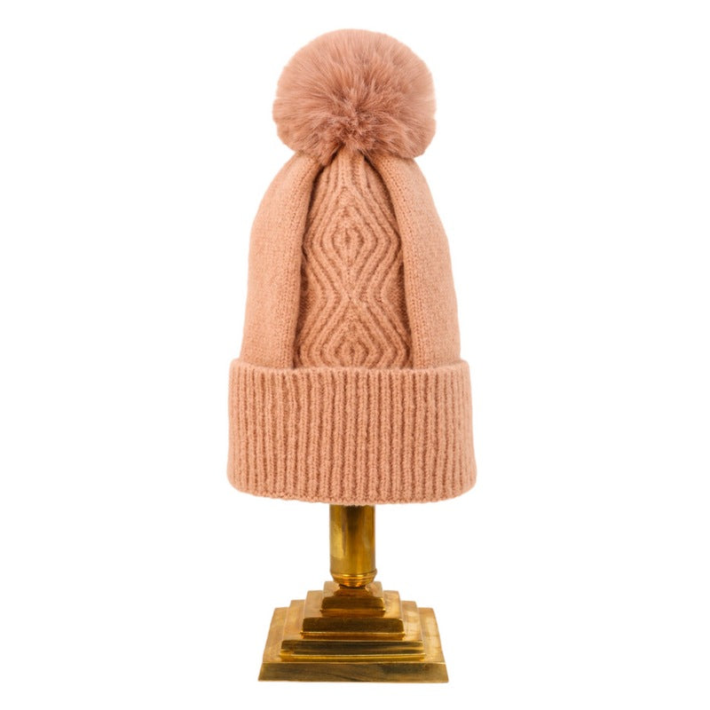 Powder Designs Ingrid Pompom Hat in Petal ING9 main