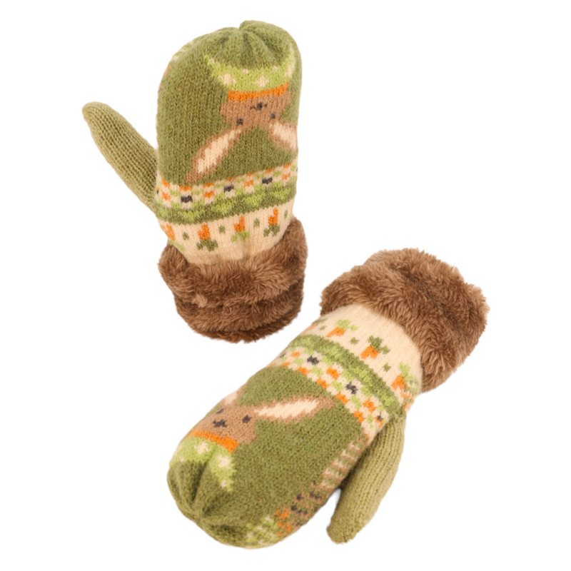 Powder Designs Kid's Cosy Mittens Bunny & Carrot COS94 main