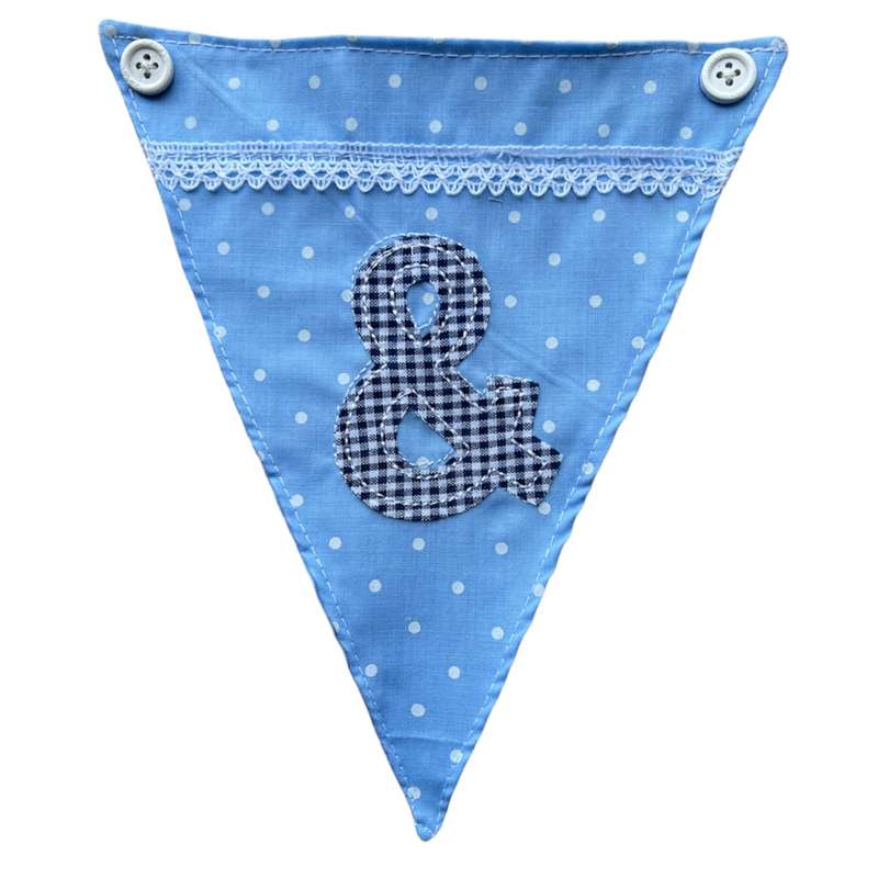 Powell Craft Blue Alphabet Bunting Letter &
