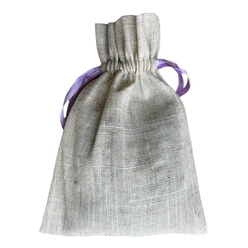 Powell Craft Linen Lavender Sachet with Lavender Embroidery LS22 back