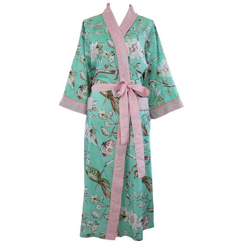Powell Craft Mint Blossom Dressing Gown DG32 front