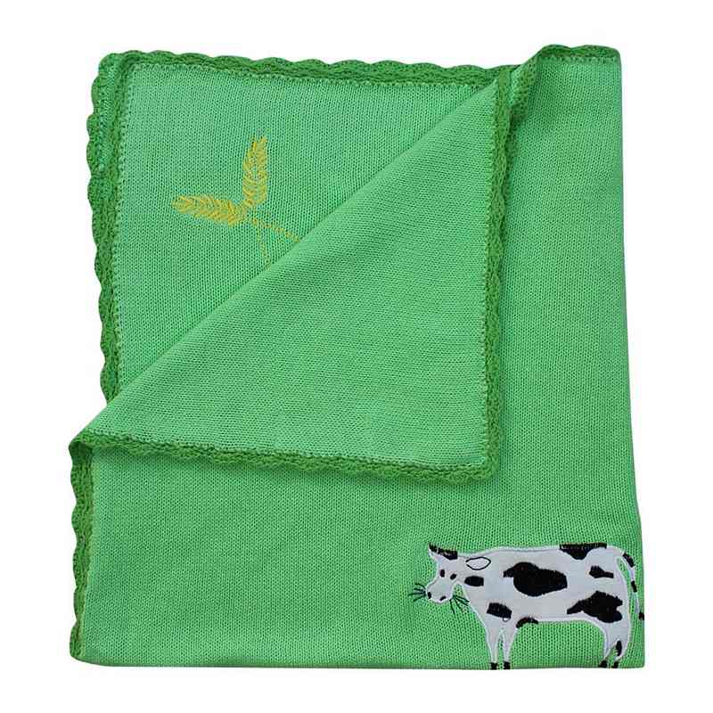 Powell Craft On The Farm Pram Blanket HKFM0 folded