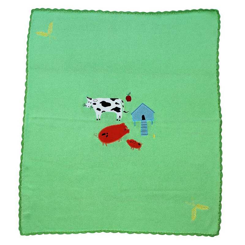 Powell Craft On The Farm Pram Blanket HKFM0 main