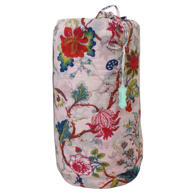 Powell Craft Pink Exotic Floral Print Quilt Q17 in bag