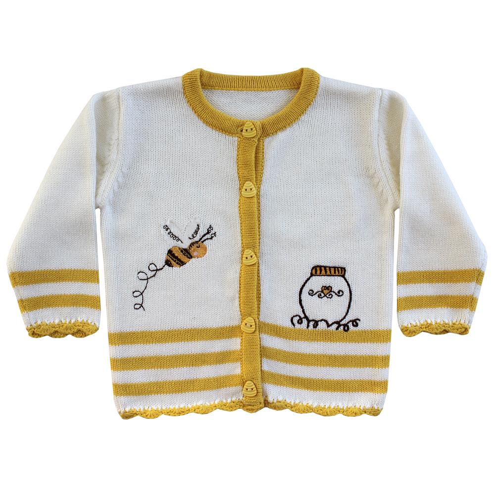 Powell Craft Bumble Bee Knitted Cardigan HKBB6