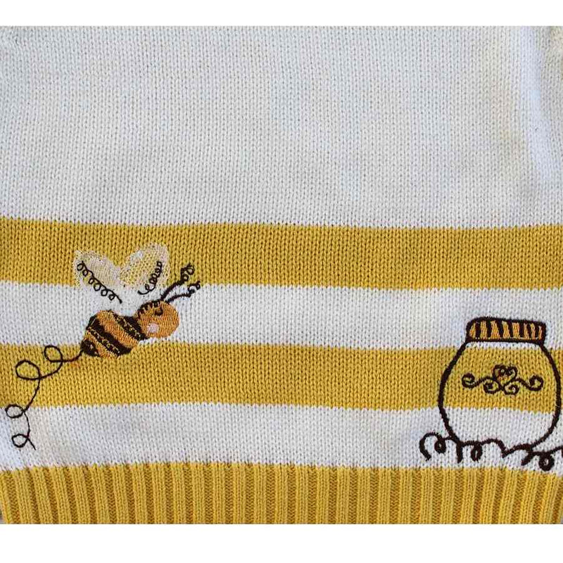 Powell Craft Bumble Bee Knitted Jumper HKBB5 detail