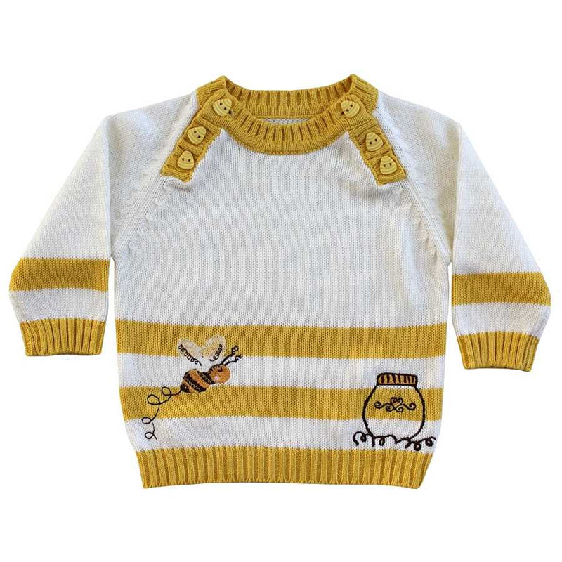 Powell Craft Bumble Bee Knitted Jumper HKBB5 front