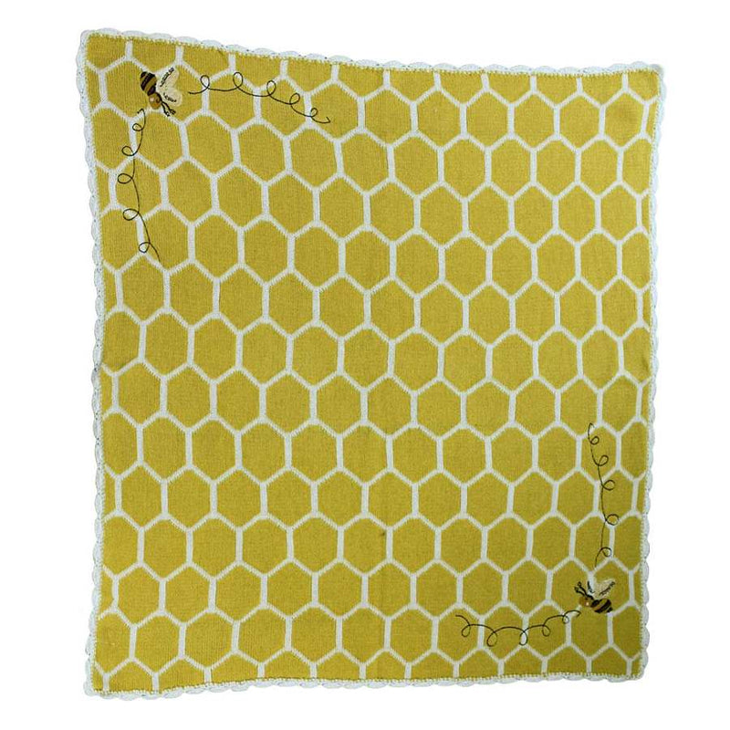 Powell Craft Bumble Bee Pram Blanket HKBB0 open