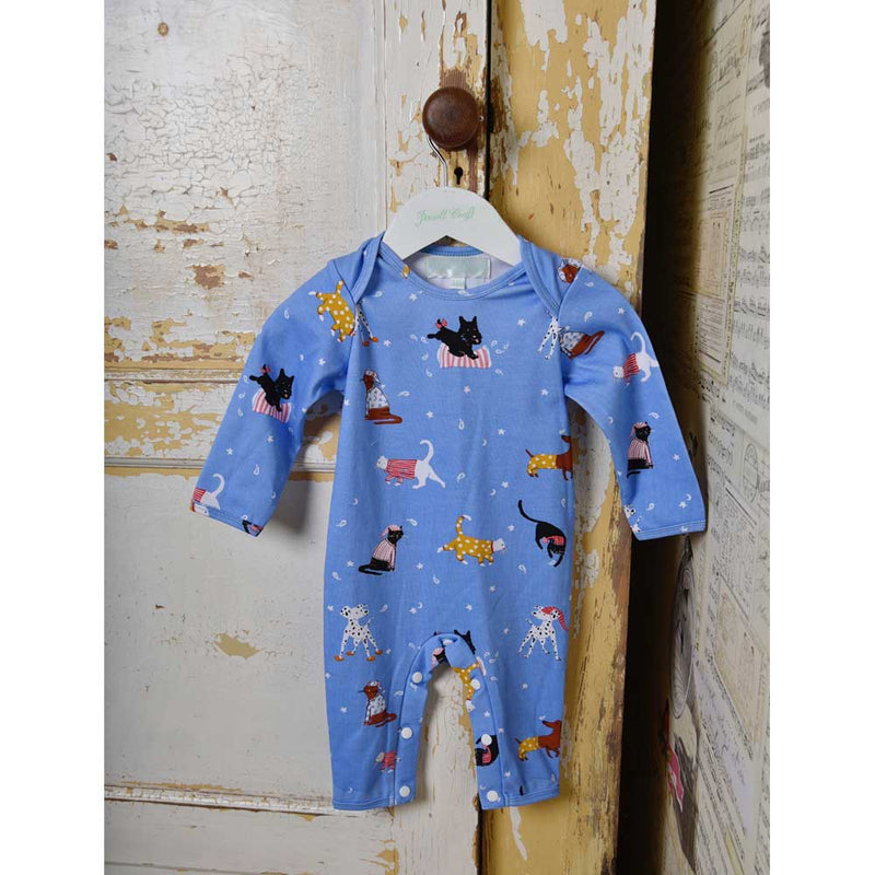 Powell Craft Cats & Dogs Print Jumpsuit CD17 on hanger