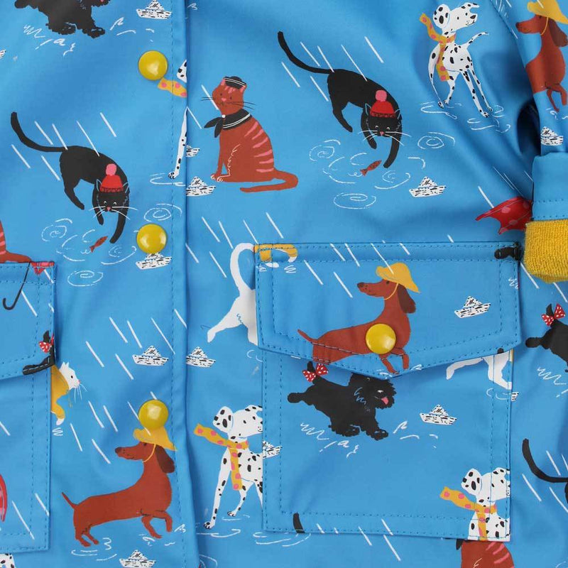 Powell Craft Cats & Dogs Raincoat RMCD print detail