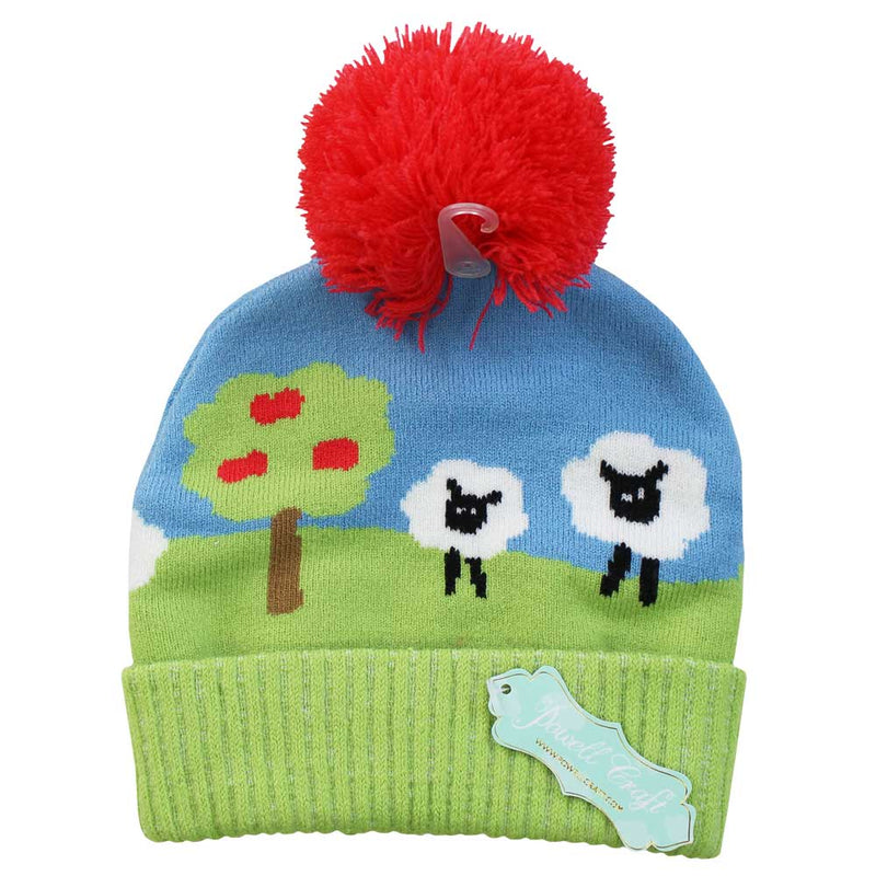 Powell Craft Farmyard Knitted Hat HKFY-HAT back