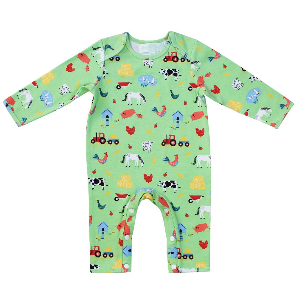 Powell Craft Farmyard Print Jumpsuit FM17 front