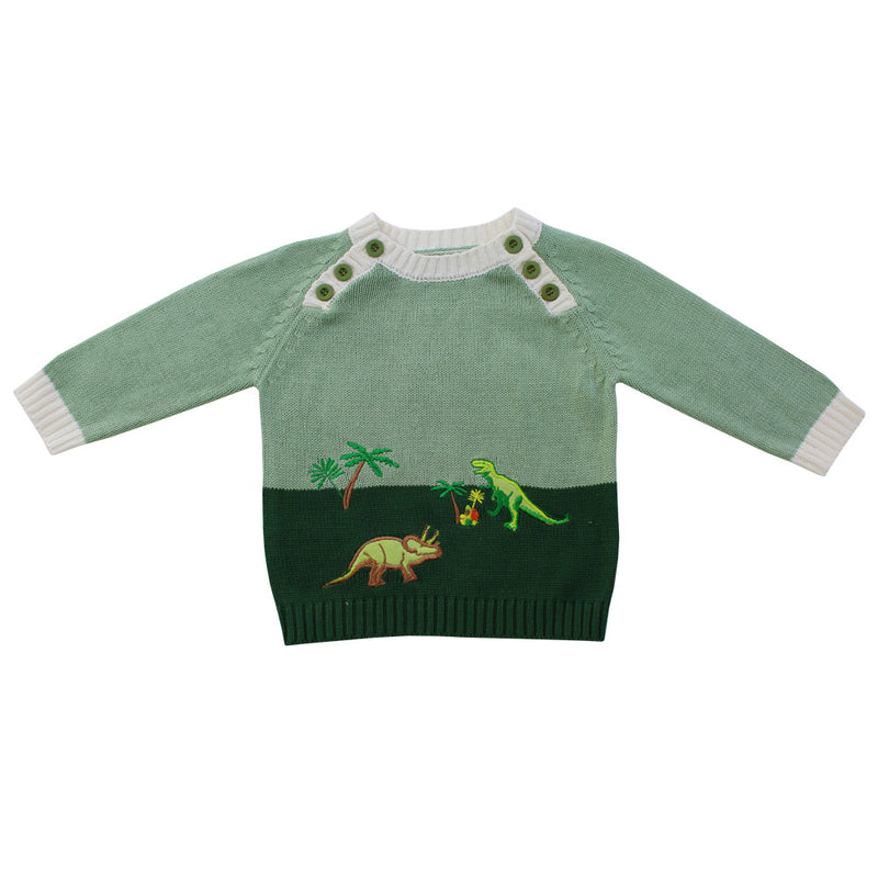 Powell Craft Hand-knitted Dinosaur Jumper from the Old School, Beauly, Inverness-shire