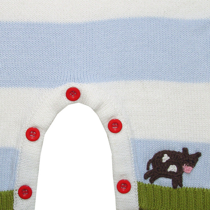 Handknitted Farmyard Longsleeve Jumpsuit from Old School, Beauly, Inverness