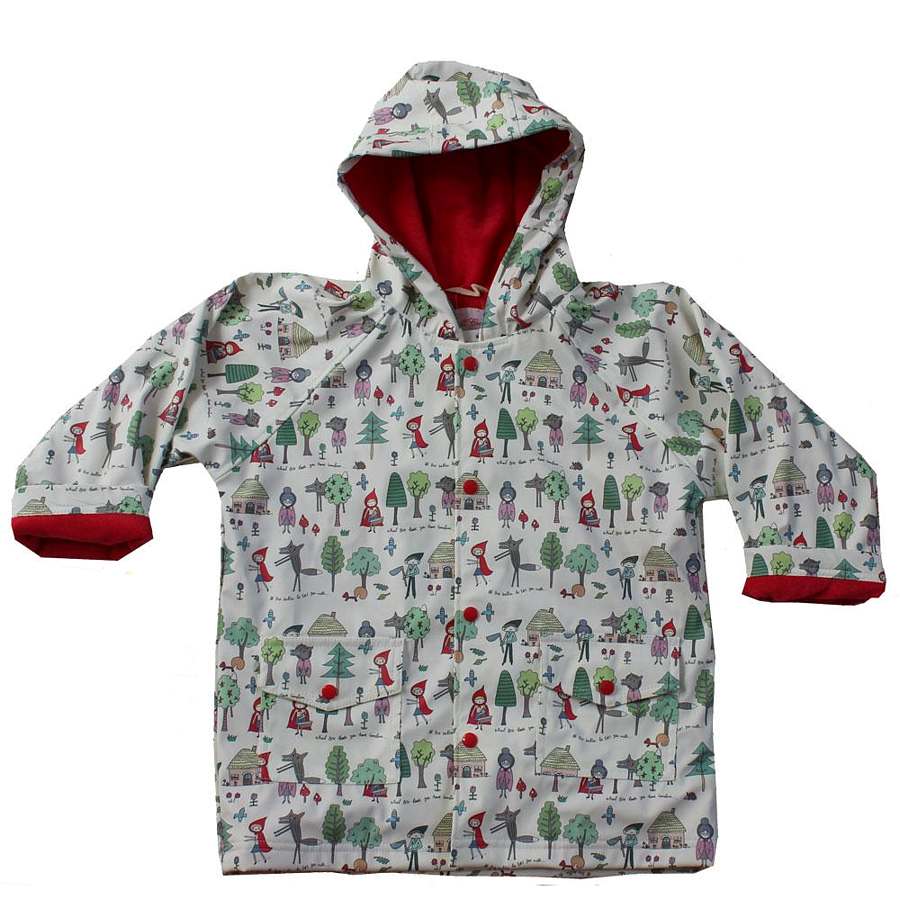 Powell Craft Red Riding Hood Print Raincoat RMRR front