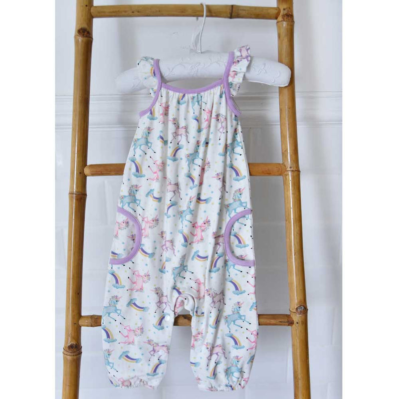 Powell Craft Unicorn Playsuit with Frill Strap UN10 on hanger