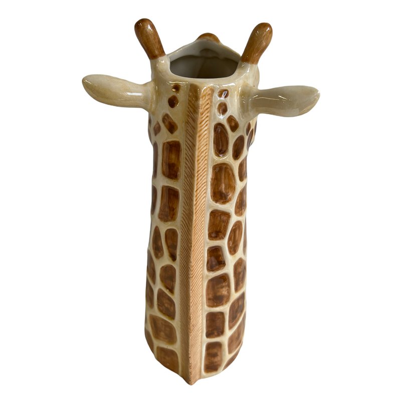 Quail Ceramics Giraffe Flower Vase Large back