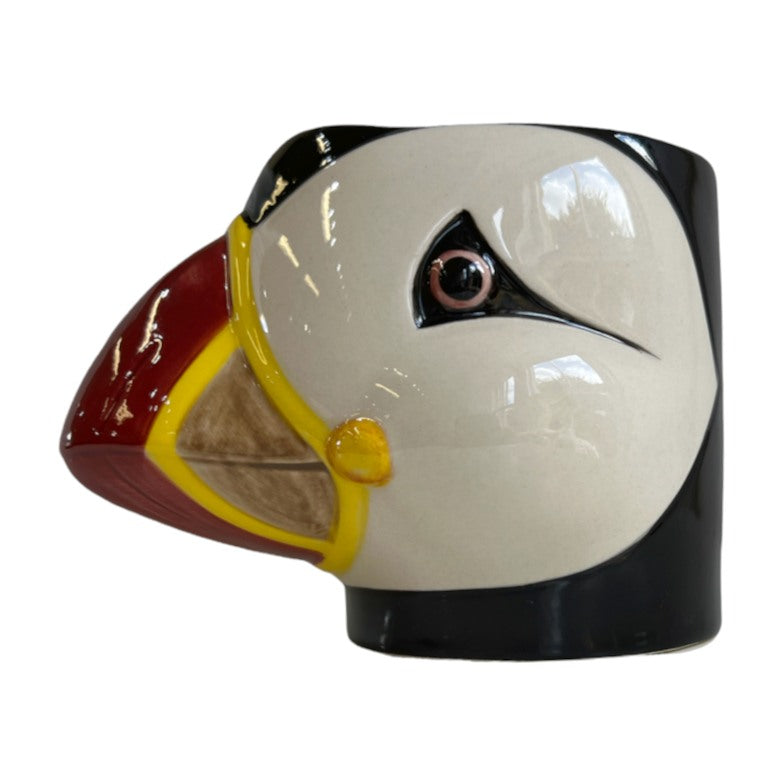 Quail Ceramics Puffin Pencil Pot left side