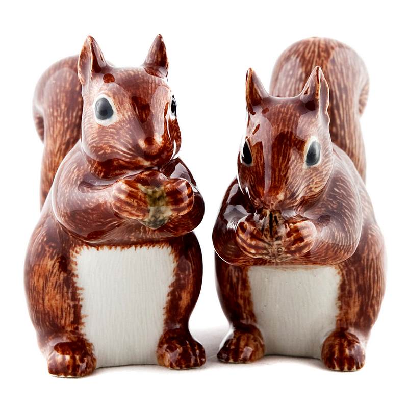 Quail Ceramics Squirrel Salt & Pepper Pots front