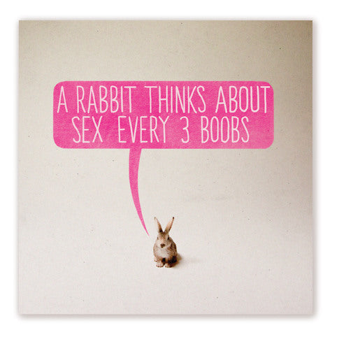 Rabbits and Boobs Card TS015