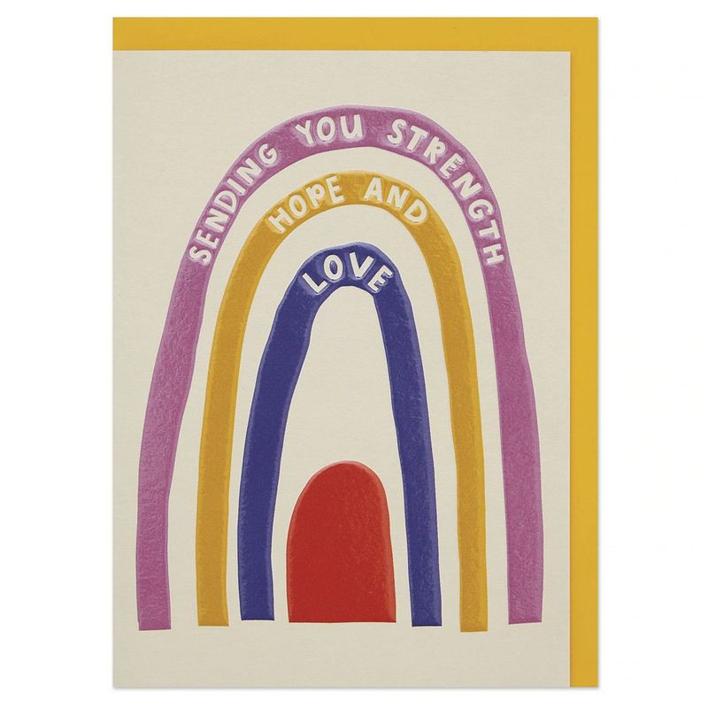 Raspberry Blossom Greetings Card Sending You Strength Hope & Love SAY06 front