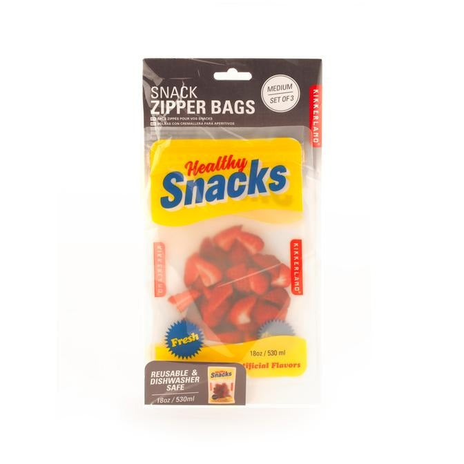 Re-usable Snack Zipper Bags CU177 Medium in packaging