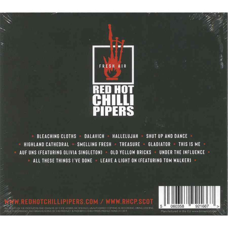 Red Hot Chilli Pipers Fresh Air CD back