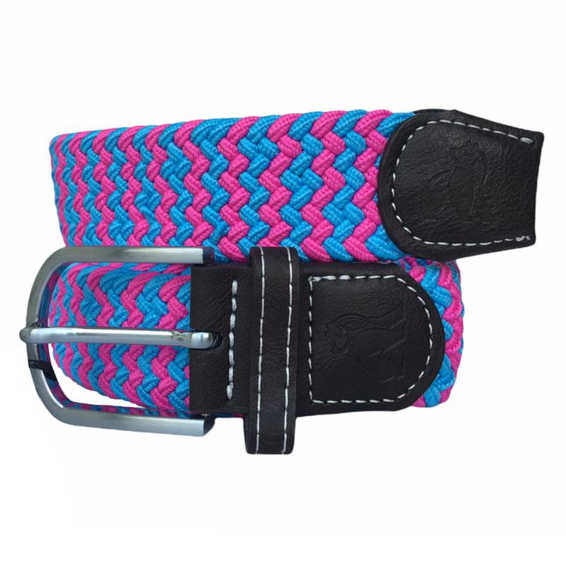 Repreve Woven Belt Blue & Pink Zigzag SP-RWB-28 main