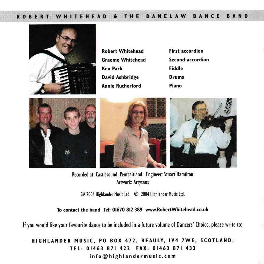 Robert Whitehead & The Danelaw Dance Band - Dancers' Choice Volume 2 CD booklet inside